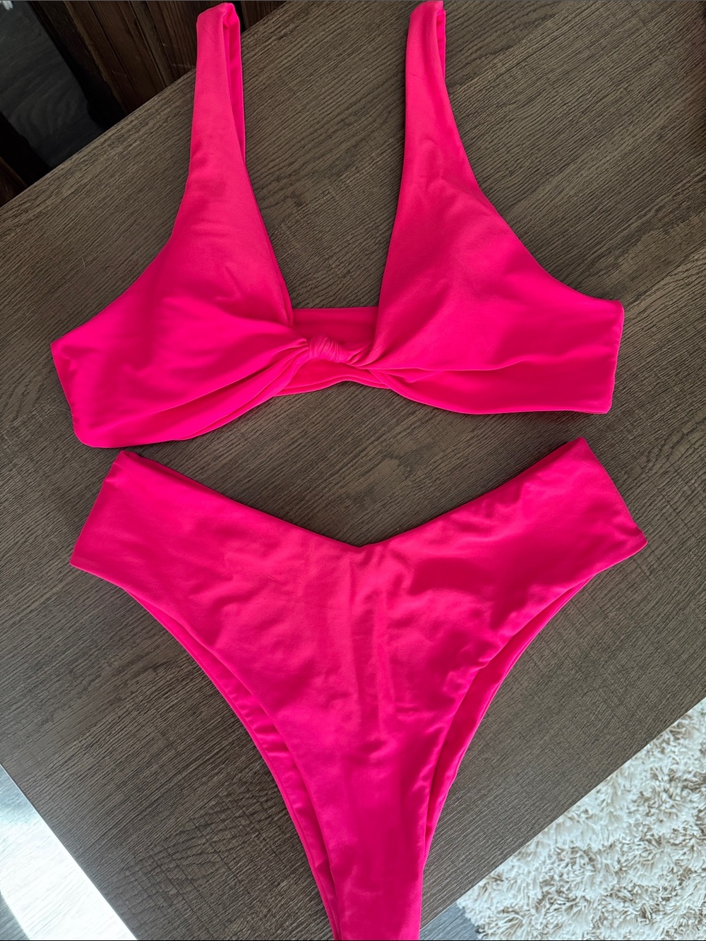 Women’s Hot Pink Bikini Swim Set